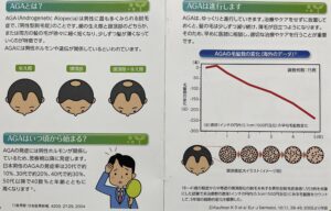 AGAについて記載されたブックレットの一部